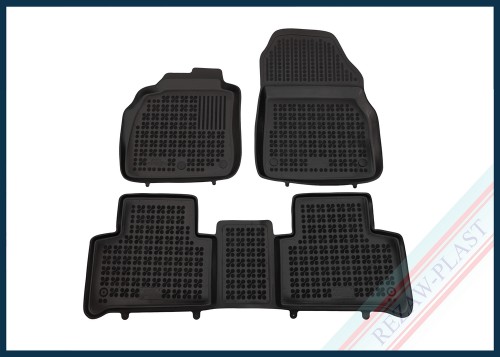 Dywaniki samochodowe TPE (gumowe) czarne pasują do: Renault SCENIC II, III 2003 - 2016, Grand SCENIC II 2003 - 2009, GRAND SCENIC III 2009 - 2016