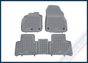 Floor mats grey fit to: Renault SCENIC II, III 2003 - 2016, Grand SCENIC II 2003 - 2009, GRAND SCENIC III 2009 - 2016