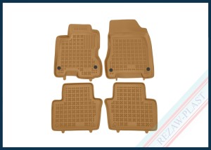 Dywaniki samochodowe TPE (gumowe) beżowe pasują do: Renault KOLEOS I 2008 - 2016