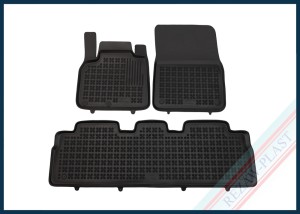 Dywaniki samochodowe TPE (gumowe) czarne pasują do: Renault ESPACE IV 2002 - 2014