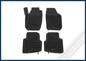 Dywaniki samochodowe TPE (gumowe) czarne pasują do: Skoda ROOMSTER 2006 - 2015