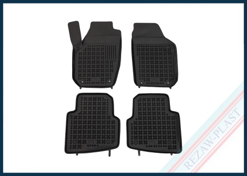 Dywaniki samochodowe TPE (gumowe) czarne pasują do: Skoda ROOMSTER 2006 - 2015