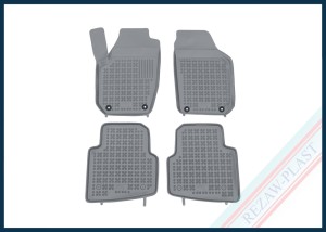 Dywaniki samochodowe TPE (gumowe) szare pasują do: Skoda ROOMSTER 2006 - 2015