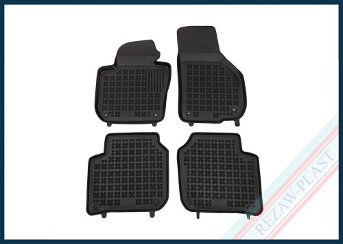 Dywaniki samochodowe TPE (gumowe) czarne pasują do: Skoda SUPERB II 2008 - 2015