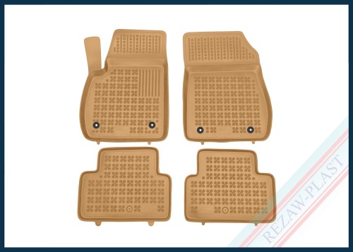 Dywaniki samochodowe TPE (gumowe) beżowe pasują do: Opel ZAFIRA C III 2012 - 2019