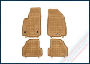 Dywaniki samochodowe TPE (gumowe) beżowe pasują do: Buick ENCORE I 2015 - 2022, Chevrolet TRAX 2013 - 2020, Opel MOKKA I 2012 - 2017, MOKKA X I 2017 - 2020