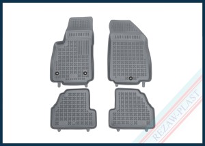 Dywaniki samochodowe TPE (gumowe) szare pasują do: Buick ENCORE I 2015 - 2022, Chevrolet TRAX 2013 - 2020, Opel MOKKA I 2012 - 2017, MOKKA X I 2017 - 2020