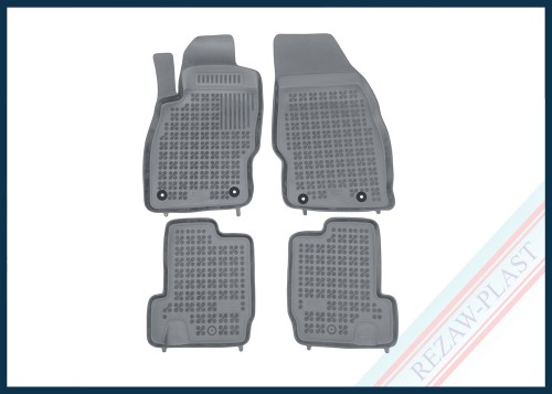 Dywaniki samochodowe TPE (gumowe) szare pasują do: Opel ADAM 2013 - 2019