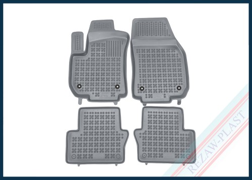 Dywaniki samochodowe TPE (gumowe) szare pasują do: Opel ZAFIRA B II 2005 - 2014