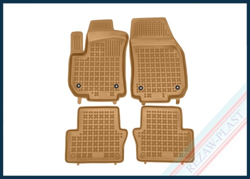 Dywaniki samochodowe TPE (gumowe) beżowe pasują do: Opel ZAFIRA B II 2005 - 2014