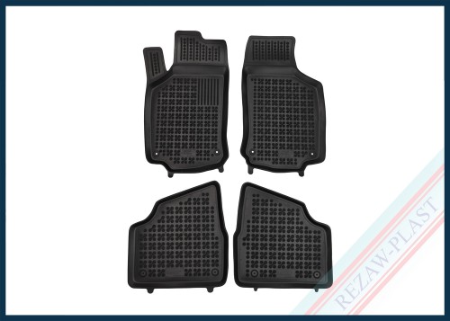 Dywaniki samochodowe TPE (gumowe) czarne pasują do: Opel CORSA C III 2000 - 2006