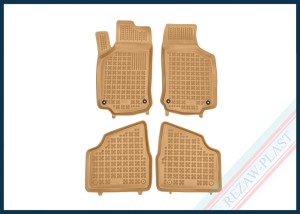 Dywaniki samochodowe TPE (gumowe) beżowe pasują do: Opel CORSA C III 2000 - 2006