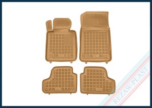 Dywaniki samochodowe TPE (gumowe) beżowe pasują do: BMW 3 (E93) 2007 - 2013