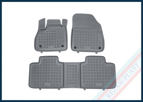 Dywaniki samochodowe TPE (gumowe) szare pasują do: Renault ESPACE V 2014 - 2022