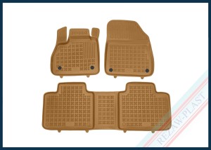 Dywaniki samochodowe TPE (gumowe) beżowe pasują do: Renault ESPACE V 2014 - 2022