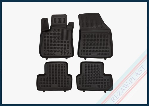 Dywaniki samochodowe TPE (gumowe) czarne pasują do: Renault MEGANE IV 2016 -, Renault MEGANE IV E-TECH 2020 -