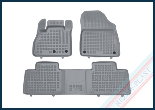 Dywaniki samochodowe TPE (gumowe) szare pasują do: Renault SCENIC IV 2016 - 2020