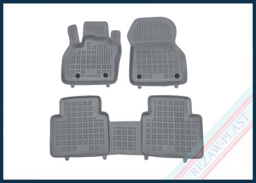 Dywaniki samochodowe TPE (gumowe) szare pasują do: Renault ZOE (ZE50) 2019 -