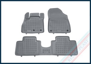 Dywaniki samochodowe TPE (gumowe) szare pasują do: Renault GRAND SCENIC IV 2016 - 2021