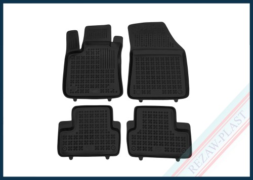 Dywaniki samochodowe TPE (gumowe) czarne pasują do: Renault MEGANE IV 2016 -, Renault MEGANE IV E-TECH 2020 -