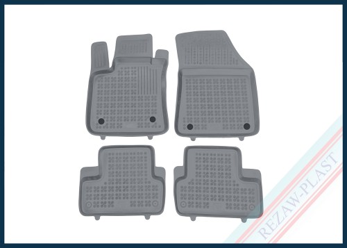 Dywaniki samochodowe TPE (gumowe) szare pasują do: Renault MEGANE IV 2016 -, Renault MEGANE IV E-TECH 2020 -