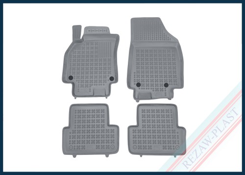 Dywaniki samochodowe TPE (gumowe) szare pasują do: Renault FLUENCE 2012 - 2016