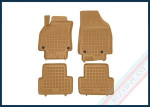 Dywaniki samochodowe TPE (gumowe) beżowe pasują do: Renault FLUENCE 2012 - 2016