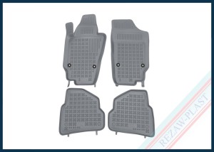 Dywaniki samochodowe TPE (gumowe) szare pasują do: Seat IBIZA IV 2008 - 2017