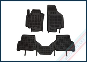 Dywaniki samochodowe TPE (gumowe) czarne pasują do: Seat ALTEA XL 2006 - 2015