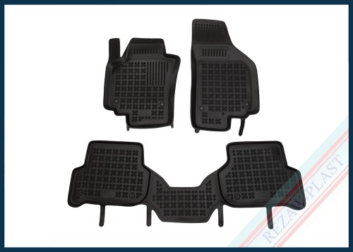 Dywaniki samochodowe TPE (gumowe) czarne pasują do: Seat ALTEA XL 2006 - 2015