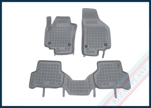 Dywaniki samochodowe TPE (gumowe) szare pasują do: Seat ALTEA XL 2006 - 2015