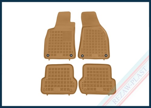 Dywaniki samochodowe TPE (gumowe) beżowe pasują do: Seat EXEO 2008 - 2013