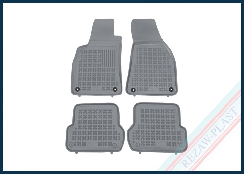 Dywaniki samochodowe TPE (gumowe) szare pasują do: Seat EXEO 2008 - 2013