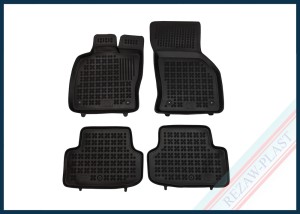Dywaniki samochodowe TPE (gumowe) czarne pasują do: Seat LEON III (MK3) SC 2013 - 2020, ST 2014 - 2020,
