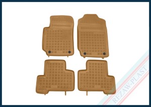 Dywaniki samochodowe TPE (gumowe) beżowe pasują do: Suzuki GRAND VITARA II 2005 - 2014