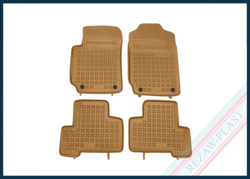 Dywaniki samochodowe TPE (gumowe) beżowe pasują do: Suzuki GRAND VITARA II 2005 - 2014