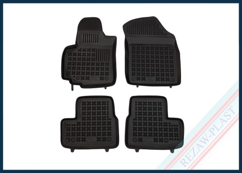 Dywaniki samochodowe TPE (gumowe) czarne pasują do: Suzuki SPLASH 2008 - 2014