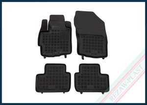 Dywaniki samochodowe TPE (gumowe) czarne pasują do: Citroen C4 AIRCROSS 2012 - 2017, Mitsubishi ASX I 2010 - 2019, ASX I 2019 - 2022