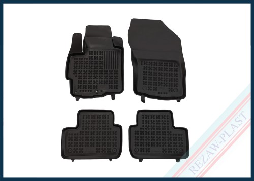 Dywaniki samochodowe TPE (gumowe) czarne pasują do: Citroen C4 AIRCROSS 2012 - 2017, Mitsubishi ASX I 2010 - 2019, ASX I 2019 - 2022