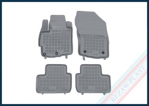 Dywaniki samochodowe TPE (gumowe) szare pasują do: Citroen C4 AIRCROSS 2012 - 2017, Mitsubishi ASX I 2010 - 2019, ASX I 2019 - 2022