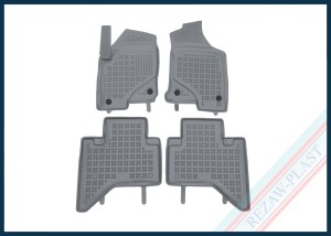 Dywaniki samochodowe TPE (gumowe) szare pasują do: Foton TUNLAND G7 2019 -