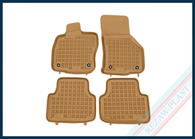 Dywaniki samochodowe TPE (gumowe) beżowe pasują do: Skoda OCTAVIA III 2013 - 2019, OCTAVIA IV 2019 - 2024