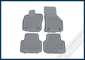 Dywaniki samochodowe TPE (gumowe) szare pasują do: Skoda OCTAVIA III 2013 - 2019, OCTAVIA IV 2019 - 2024