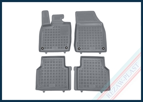 Dywaniki samochodowe TPE (gumowe) szare pasują do: Skoda ENYAQ iV 2020 -