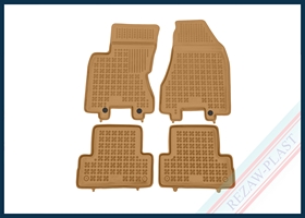 Dywaniki samochodowe TPE (gumowe) beżowe pasują do: Nissan X-TRAIL II T31 2008 - 2013