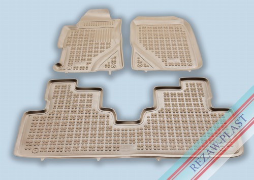 Floor mats beige fits to: Honda CIVIC VII 2001 - 2006