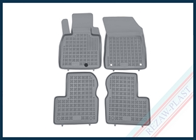 Dywaniki samochodowe TPE (gumowe) szare pasują do: Nissan MICRA IV K13 2010 - 2016