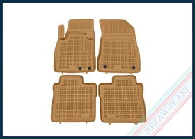 Dywaniki samochodowe TPE (gumowe) beżowe pasują do: Nissan NOTE II 2013 - 2016