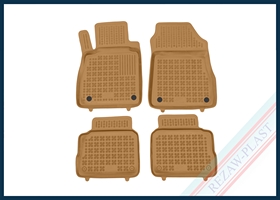 Dywaniki samochodowe TPE (gumowe) beżowe pasują do: Nissan MICRA V K14 2016 -
