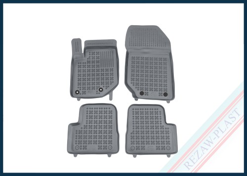 Dywaniki samochodowe TPE (gumowe) szare pasują do: Opel CORSA F VI 2019 -, Peugeot 208 II 2019 - 2023